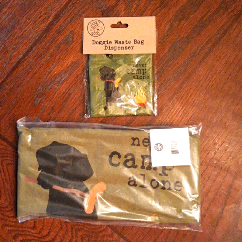 Dog towel and waste bag
